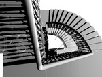 Spiral staircase (the use of helicoid).