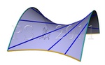 Hyperbolic paraboloid (one family of generators).
